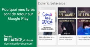 Pourquoi mes livres sont de retour sur Google Play