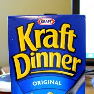 Les boites de Kraft Dinner