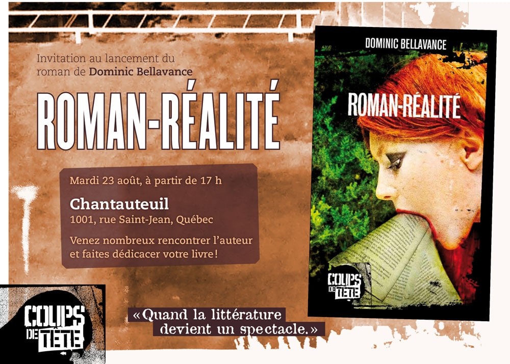Invitation au lancement de Roman-réalité