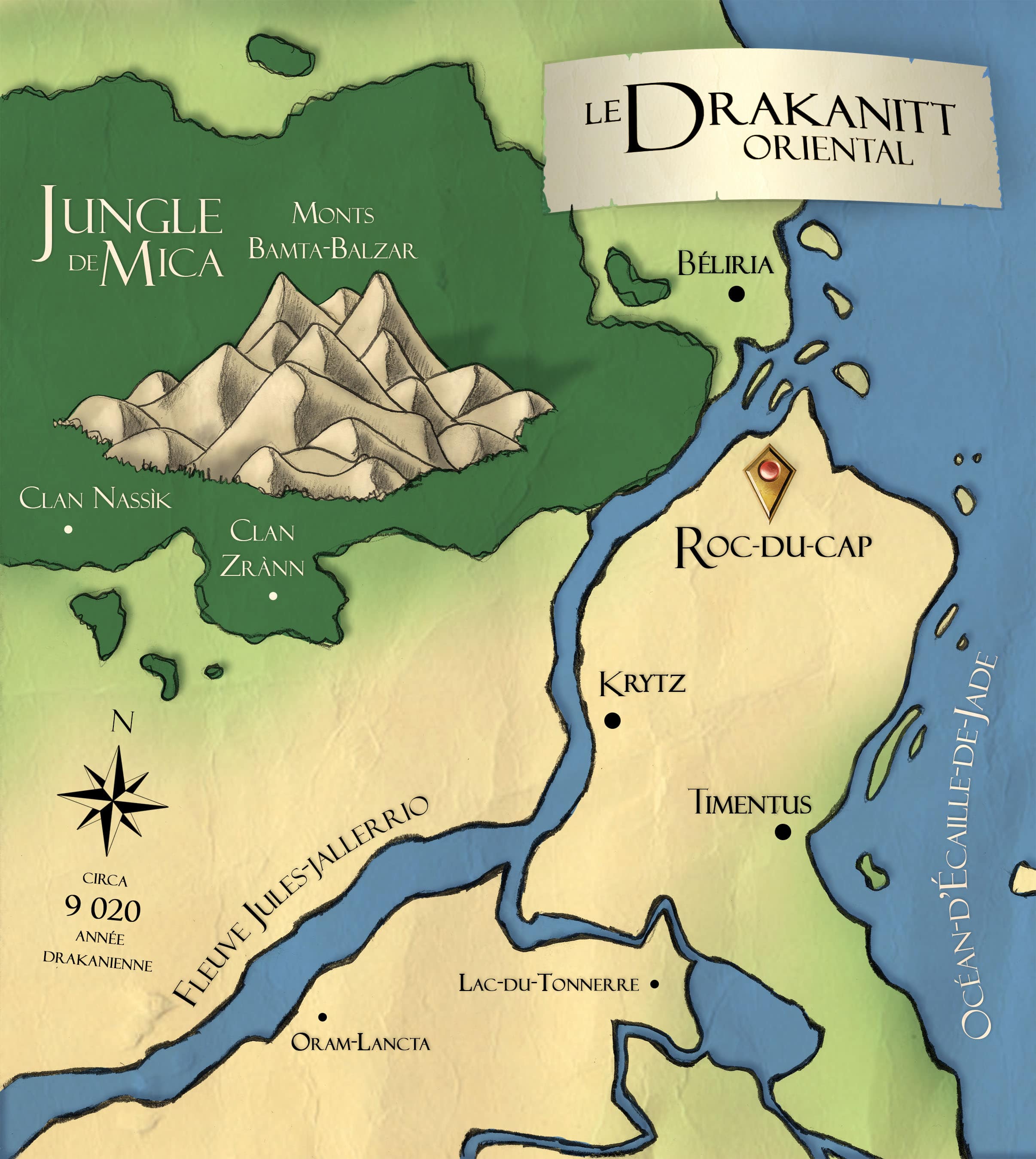 Carte du Drakanitt oriental