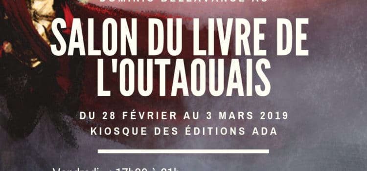 Dominic Bellavance au Salon du livre de l'Outaouais