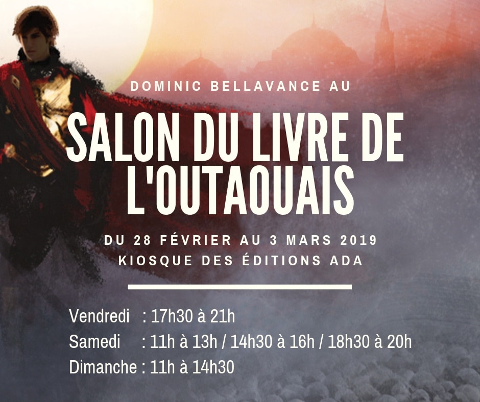 Dominic Bellavance au Salon du livre de l'Outaouais