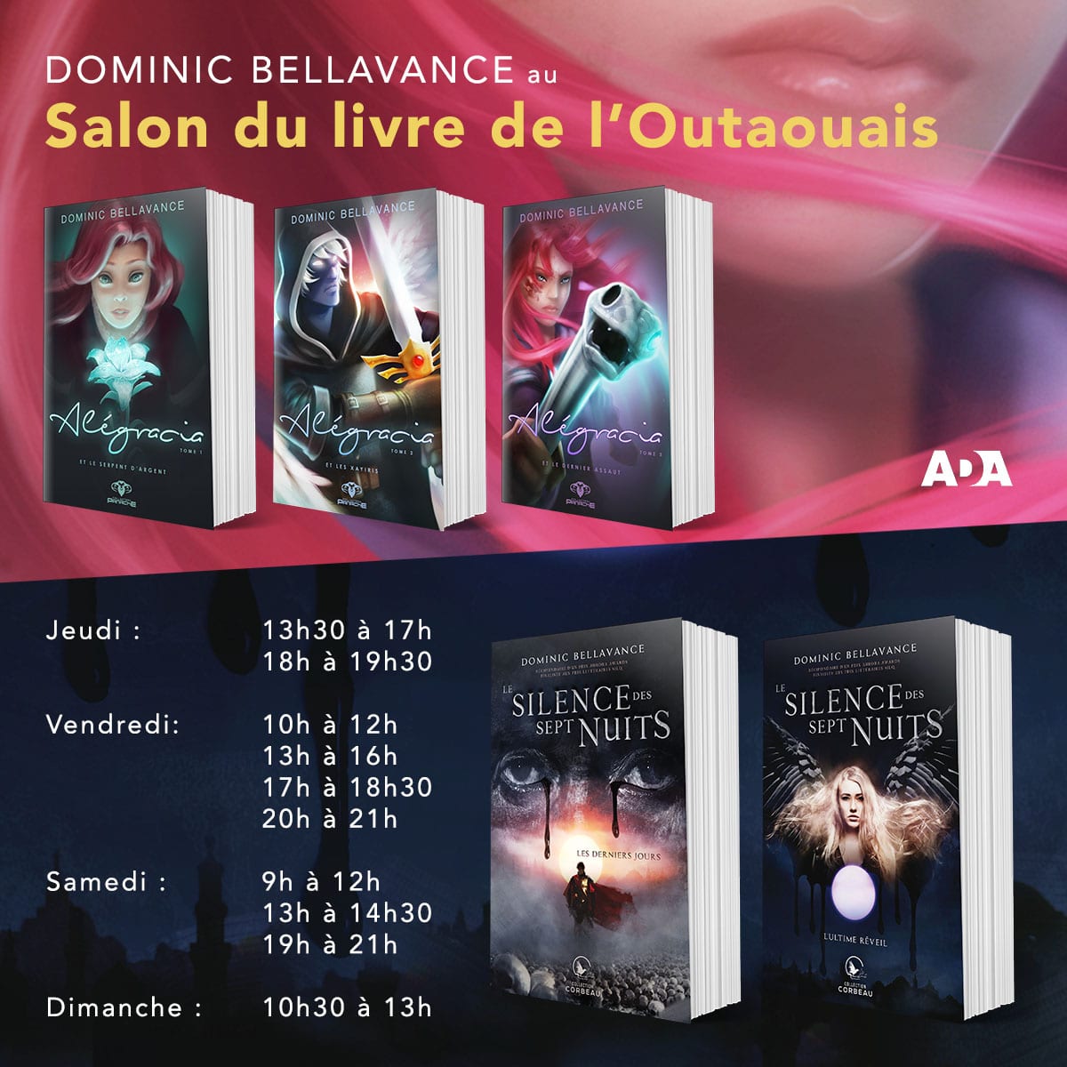 Dominic Bellavance au Salon du livre de l'Outaouais