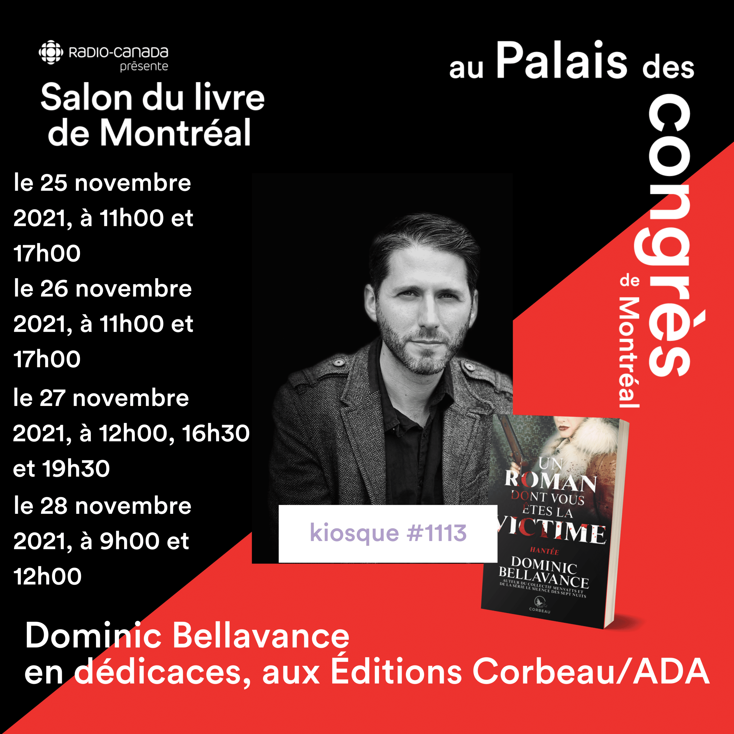 Dominic Bellavance au Salon du livre de Montréal